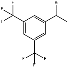 1-(1-broMoethyl)-3,5-bis-trifluoroMethyl-benzene Struktur