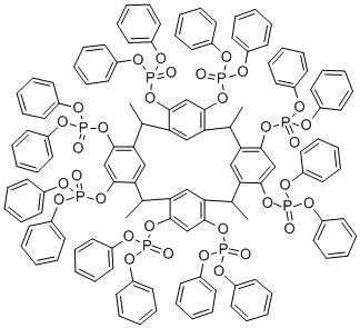 [TETRA(DIPHENOXYPHOSPHORYL)!TETRA-METHYLCALIX[4!RESORCINOLARENE, 98 Struktur