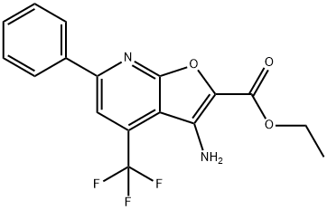 ETHYL 3-AMINO-4-(TRIFLUOROMETHYL)-6-PHENYLFURO[2,3-B]PYRIDINE-2-CARBOXYLATE price.