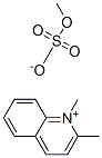 1,2-dimethylquinolinium methyl sulphate  Struktur