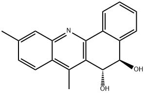 TRANS-5,6-DIHYDRO-5,6-DIHYDROXY-7,10-DIMETHYLBENZ[C]ACRIDINE Struktur