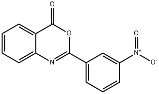 2-(3-nitrophenyl)-4H-3,1-benzoxazin-4-one Struktur