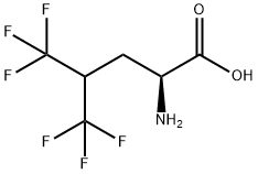 2-Amino-5,5,5-trifluoro-4-(trifluoromethyl)pentanoic acid Struktur