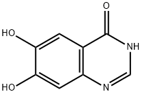 6,7-dihydroxyquinazolin-4(3H)-one Struktur