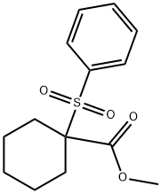 methyl 1-(benzenesulfonyl)cyclohexane-1-carboxylate Struktur