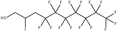 2-IODO-1H,1H,2H,3H,3H-PERFLUORODECAN-1-OL Struktur