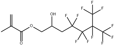 3-(PERFLUORO-3-METHYLBUTYL)-2-HYDROXYPROPYL METHACRYLATE Struktur