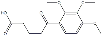 5-(2,3,4-TRIMETHOXYPHENYL)-5-OXOVALERIC ACID Struktur