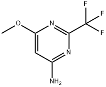 6-Methoxy-2-trifluoromethyl-4-pyrimidinamine Struktur