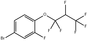 (4-Bromo-2-fluorophenyl) 1,1,2,3,3,3-hexafluoropropyl ether Struktur