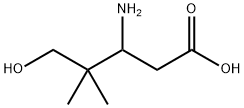 Pentanoic  acid,  3-amino-5-hydroxy-4,4-dimethyl- Struktur