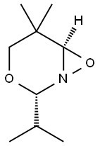 3,7-Dioxa-1-azabicyclo[4.1.0]heptane,5,5-dimethyl-2-(1-methylethyl)-,cis-(9CI) Struktur