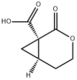 3-Oxabicyclo[4.1.0]heptane-1-carboxylicacid,2-oxo-,(1R)-(9CI) Struktur