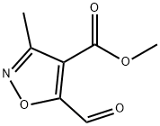 4-Isoxazolecarboxylicacid,5-formyl-3-methyl-,methylester(9CI) Struktur