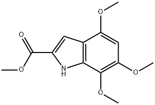 METHYL 4,6,7-TRIMETHOXYINDOLE-2-CARBOXYLATE Struktur