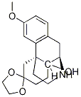 14-Hydroxy-3-Methoxy-6-oxo-Morphinan 6-Ethylene Ketal Struktur