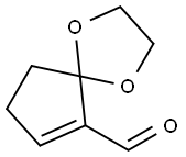 1,4-Dioxaspiro[4.4]non-6-ene-6-carboxaldehyde (9CI) Struktur