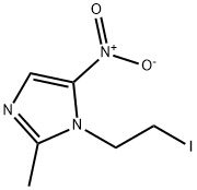 1-(2-iodoethyl)-2-methyl-5-nitro-imidazole Struktur