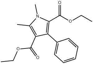 Diethyl 1,5-diMethyl-3-phenyl-1H-pyrrole-2,4-dicarboxylate Struktur