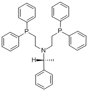 R(+)-N,N-BIS(2-DIPHENYLPHOSPHINOETHYL)-1-PHENYLETHYLAMINE Struktur