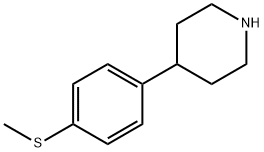 4-(4-METHYLSULFANYL-PHENYL)-PIPERIDINE HYDROCHLORIDE Struktur