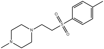 1-Methyl-4-(2-[(4-methylphenyl)sulfonyl]ethyl)piperazine Struktur