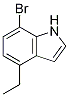 1H-Indole, 7-broMo-4-ethyl- Struktur