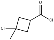 Cyclobutanecarbonyl chloride, 3-chloro-3-methyl- (8CI) Struktur