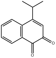 1,2-Naphthalenedione, 4-(1-methylethyl)- (9CI) Struktur