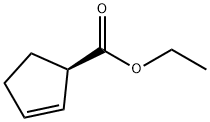 2-Cyclopentene-1-carboxylicacid,ethylester,(R)-(9CI) Struktur