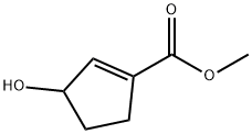 1-Cyclopentene-1-carboxylicacid,3-hydroxy-,methylester(9CI) Struktur