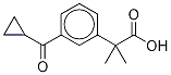 3-(Cyclopropylcarbonyl)-α,α-dimethylbenzeneacetic Acid Struktur