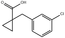 1-[(3-CHLOROPHENYL)METHYL]-CYCLOPROPANECARBOXYLIC ACID Struktur