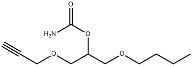 1-Butoxy-3-(2-propynyloxy)-2-propanol carbamate Struktur