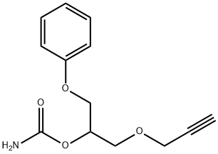 Carbamic acid 1-phenoxymethyl-2-(2-propynyloxy)ethyl ester Struktur