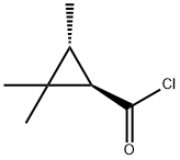 Cyclopropanecarbonyl chloride, 2,2,3-trimethyl-, trans- (9CI) Struktur