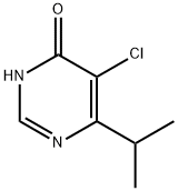 5-CHLORO-4-HYDROXY-6-ISOPROPYLPYRIMIDINE Struktur