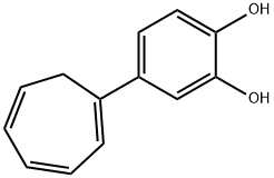 1,2-Benzenediol, 4-(1,3,5-cycloheptatrien-1-yl)- (9CI) Struktur