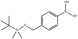 [4-[[[1,1-Dimethylethyl)dimethylsilyl]oxy]methyl]phenylboronic Acid Struktur