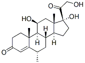 6α-Methyl Hydrocortisone Struktur