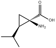 Cyclopropanecarboxylic acid, 1-amino-2-(1-methylethyl)-, (1R-trans)- (9CI) Struktur