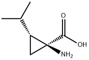 Cyclopropanecarboxylic acid, 1-amino-2-(1-methylethyl)-, (1S,2R)- (9CI) Struktur