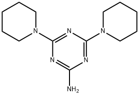 4,6-Dipiperidino-1,3,5-triazin-2-amine Struktur