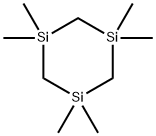 1,1,3,3,5,5-ヘキサメチル-1,3,5-トリシラシクロヘキサン 化學構(gòu)造式