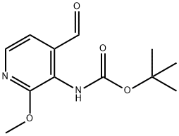 tert-butyl 4-forMyl-2-Methoxypyridin-3-ylcarbaMate Struktur