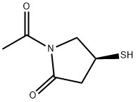 2-Pyrrolidinone, 1-acetyl-4-mercapto-, (S)- (9CI) Struktur