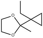 1,3-Dioxolane,  2-(1-ethylcyclopropyl)-2-methyl- Struktur