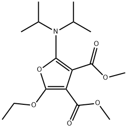 3,4-Furandicarboxylic  acid,  2-[bis(1-methylethyl)amino]-5-ethoxy-,  dimethyl  ester  (9CI) Struktur