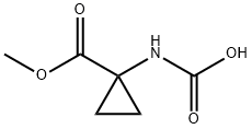 Cyclopropanecarboxylic acid, 1-(carboxyamino)-, monomethyl ester (9CI) Struktur