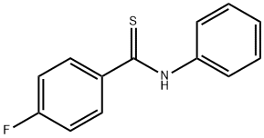 4-fluoro-N-phenyl-benzenecarbothioamide Struktur